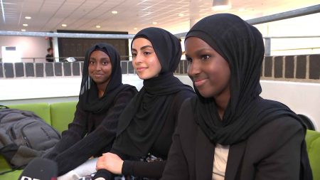 Danish teenagers with headscarves